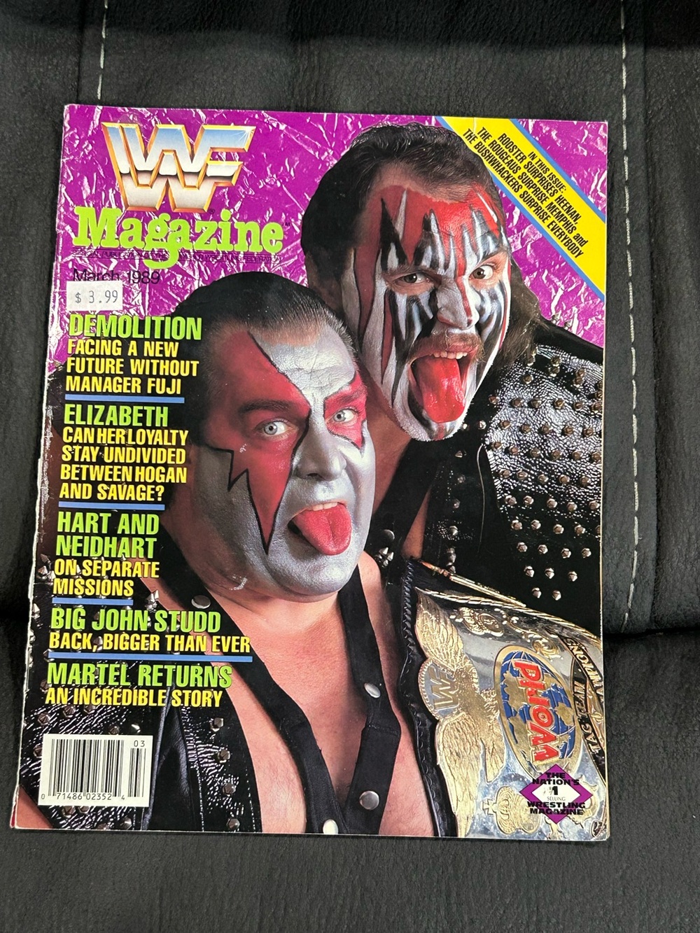 WWF Magazine: March 1989 featuring Demolition on the cover! RARE